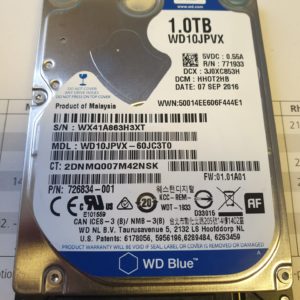 WB Blue 1TB HDD